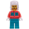 Arctic Explorer, Coral Torso, Dark Turquoise Legs, Dark Blue Ushanka