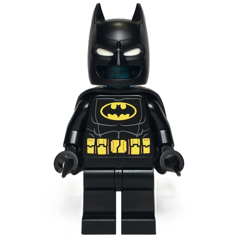 LEGO Batman Suit, Trans-Light Blue Head (fig-017395)