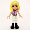 Matilde, Bright Pink Shirt, White Pants