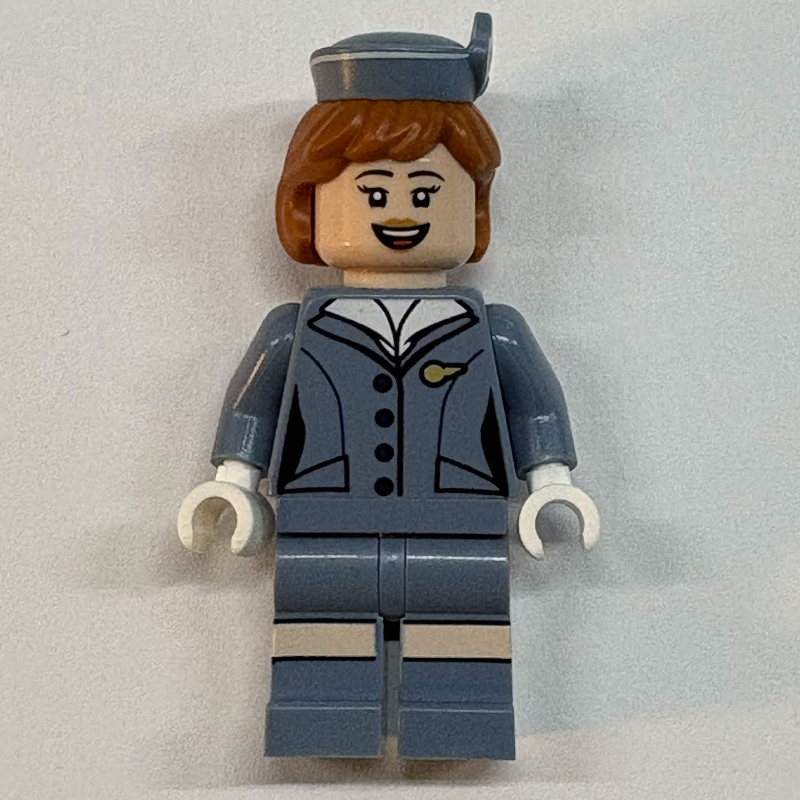 LEGO Pan Am Air Hostess, Sand Blue Uniform (fig-017529)