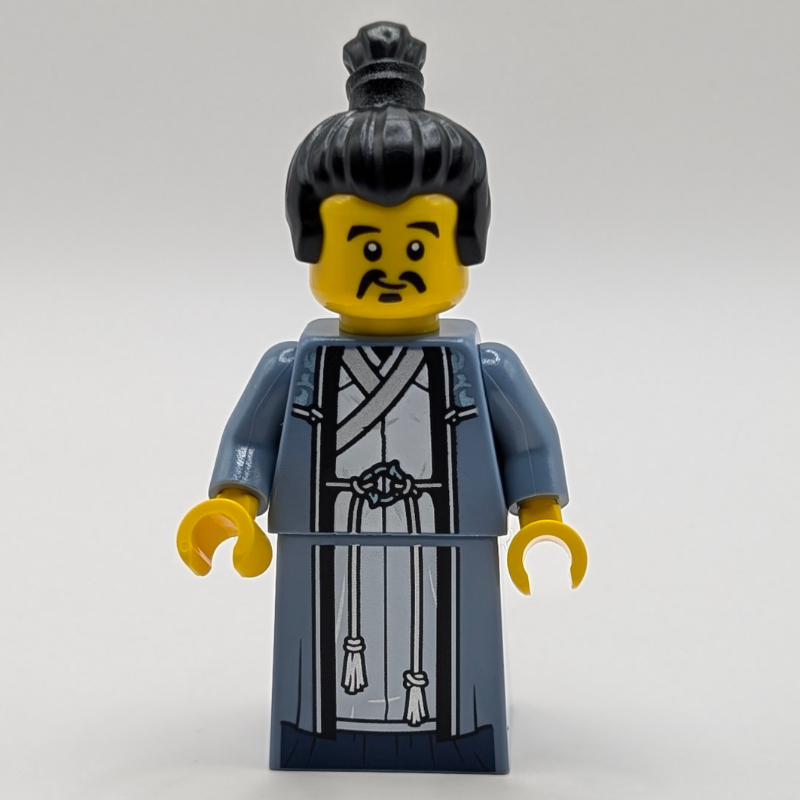 LEGO Su Dongpo, Sand Blue Robes/Dress, Black Hair (fig-017614)