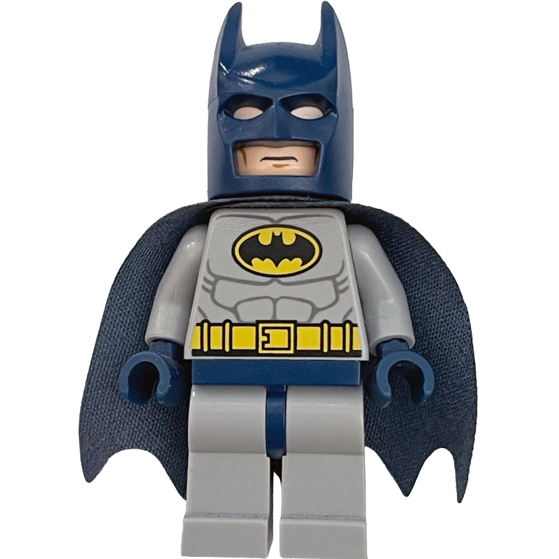 LEGO Batman, Light Bluish Gray Suit, Dark Blue Cape and 10113 Cowl (fig-017620)