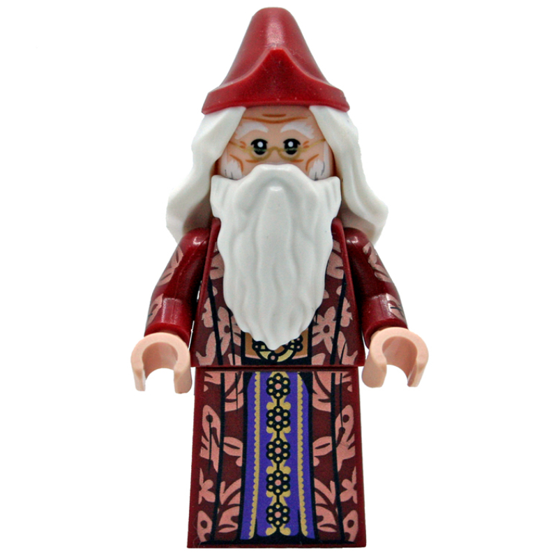 LEGO Albus Dumbledore, Dark Red Robe with Dark Purple Trim (fig-017719)
