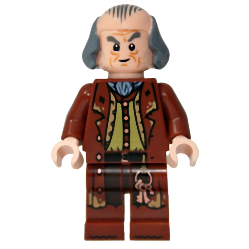 LEGO Argus Filch, Bald Top, Reddish Brown Jacket (fig-017731)