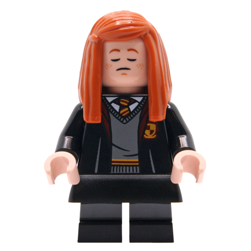 LEGO Ginny Weasley, Open Gryffindor Robes, Short Legs, Skirt (fig-017733)