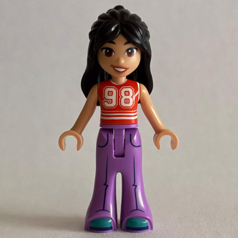 LEGO Liann, Reddish Orange Top, Lavender Pants (fig-017831)