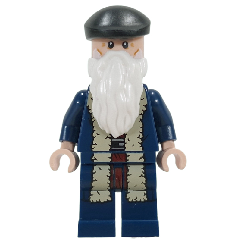 LEGO Leonardo da Vinci, Black Cap, Neck Bracket (fig-017885)