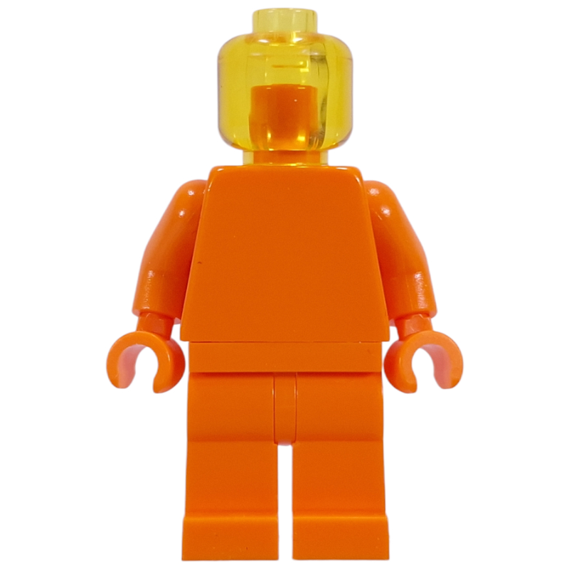 LEGO Monochrome, Orange with Trans-Yellow Head (fig-017894)