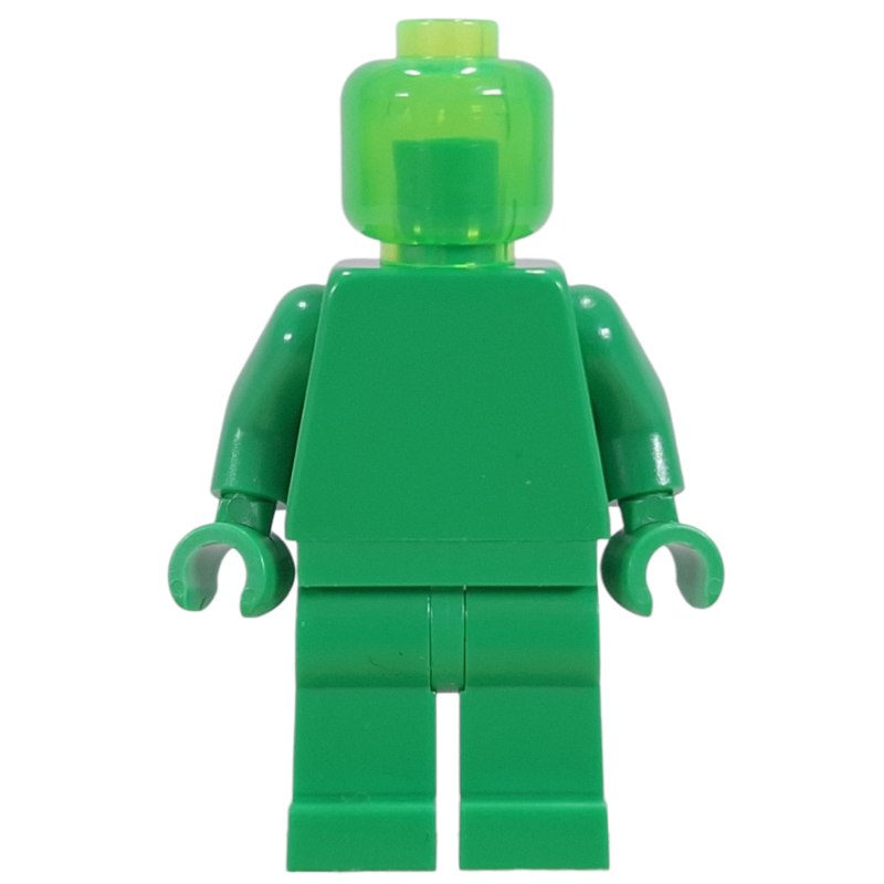 LEGO Monochrome, Bright Green with Trans-Bright Green Head (fig-017896)