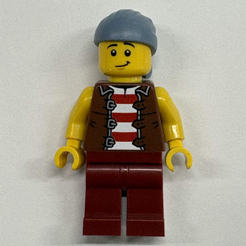LEGO Sailor, Dark Red Legs, Sand Blue Bandana (fig-017939)
