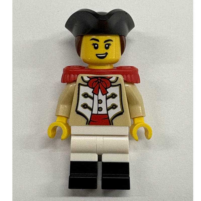 LEGO Marine, Female, Red Epaulette, Black Tricon (fig-017940)