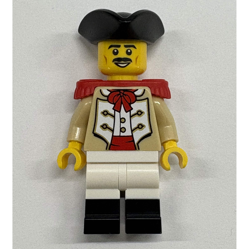 LEGO Marine, Male, Red Epaulette, Black Tricorn (fig-017941)