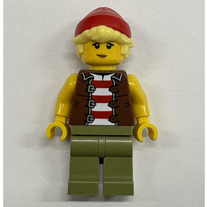 LEGO Sailor, Olive Green Legs, Red Cap (fig-017947)