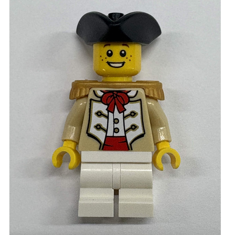 LEGO Marine, Boy, Gold Epaulette, Black Tricorn (fig-017948)