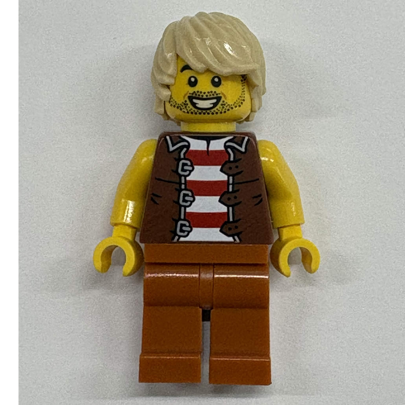 LEGO Sailor, Dark Orange Legs, Tan Hair (fig-017954)