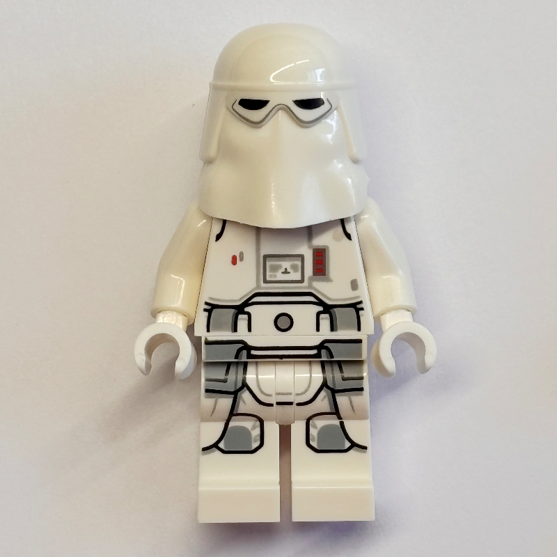 Snowtrooper, White Hips, Printed Legs, White Hands (Warm Tan Head)