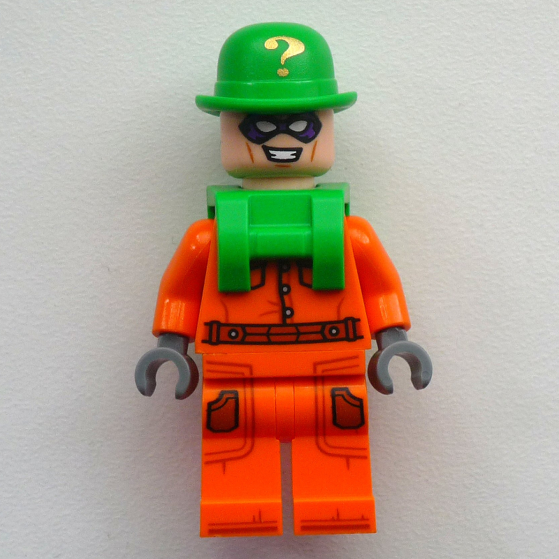 LEGO The Riddler, Prison Suit, Neck Bracket (fig-018053)