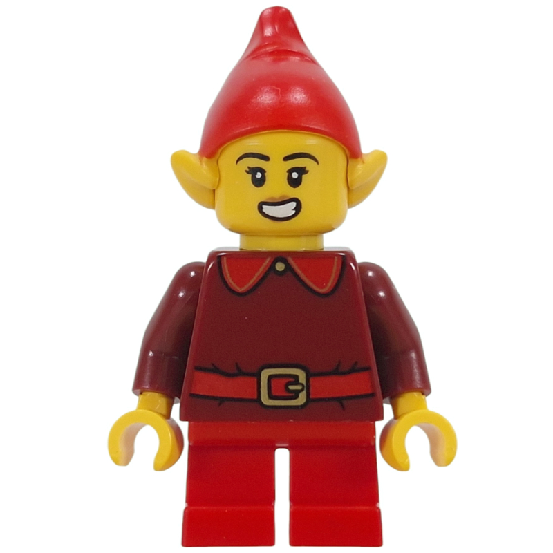 LEGO Elf - Dark Red Torso, Red Legs (fig-018103)