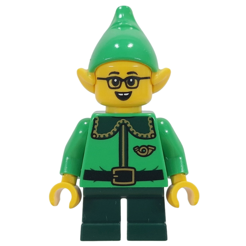 LEGO Elf - Bright Green Torso, Dark Green Legs (fig-018104)