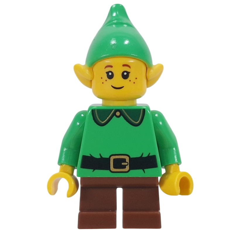 LEGO Elf - Bright Green Torso, Reddish Brown Legs (fig-018105)